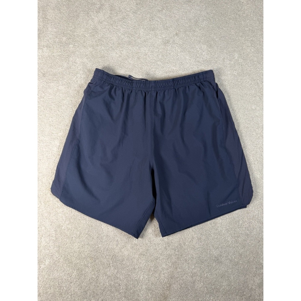 Outdoor Voices Hudson Running Shorts Men's Large L Navy Blue Lined Athletic Gym